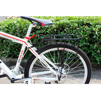 加强版加厚钢自行车后货架快拆尾架山地车后座可载人后架碟刹货架