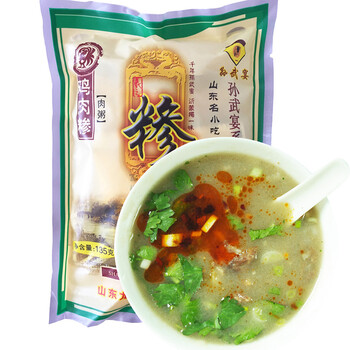 孙武宴临沂特产糁汤米参汤135g8牛肉鸡肉糁sa撕汤速食粥早餐粥鸡肉味