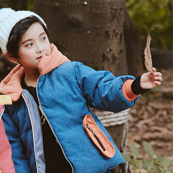 反季童装2018新款秋冬季宝宝羽绒棉服男女童面包服中