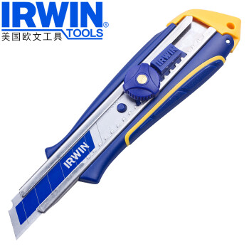 美国欧文(IRWIN)美工刀 割刀 墙纸壁纸刀 裁纸刀 手工刀 18mm宽  双金属螺丝锁定型