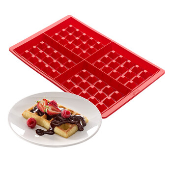 
                                        LEKUE/乐葵 烘焙工具 华夫饼蛋糕模具巧克力铂金硅胶烤箱模具不粘                