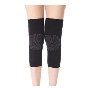 护膝保暖老寒腿薄款女秋季薄护膝女士无痕膝盖透气房关节防寒护膝 黑