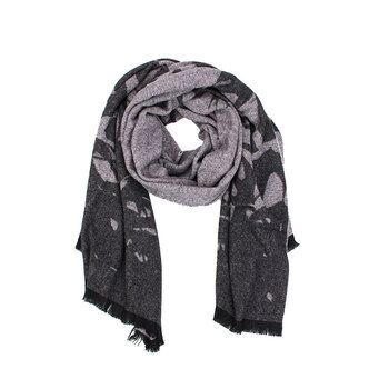 mcq 麦昆 新品女士黑色羊毛飞燕披肩围巾斗篷 430123 深灰色430123