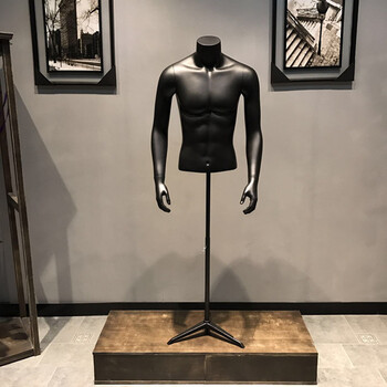 服装店半身台模男装半身假人人体模特道具男士半身哑光模特 an-15配