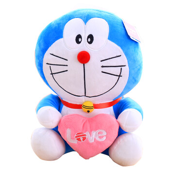 毛绒玩具女生生日礼物叮当猫公仔七夕情人女孩礼物 爱心款16寸40cm/0