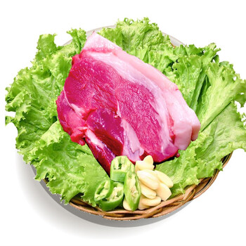 【登上央视的黑猪】惠土 黑土猪肉后腿肉500g滚刀肉枣红色瓷实 传统