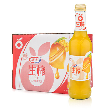 宏宝莱生榨芒果天然果肉饮品300ml15整箱