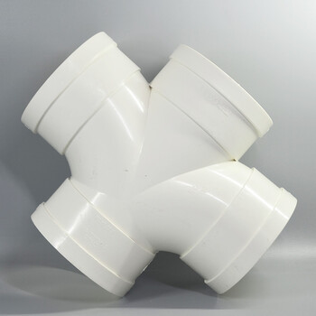 管件pvc排水管平面四通 下水管 落水管110 160 4寸接头 200mm 8寸