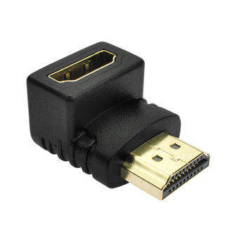 hdmi线90度弯头转接头电脑高清线直角公对母转hdmi转换头