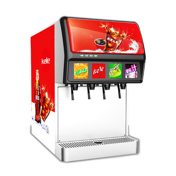 可乐机饮料机冷饮现调机 商用全自动三阀可乐机商用 弧形设计亚克力