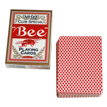 Bee 美国原装小蜜蜂扑克牌No.92单幅红色装