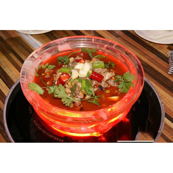 水晶锅 火锅水晶烤盘水晶泡泡锅 水晶火锅 水晶闷锅 24cm 水晶锅26cm