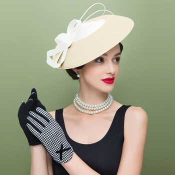 时尚女帽子潮春秋休闲冬复古欧美小礼帽 香槟色