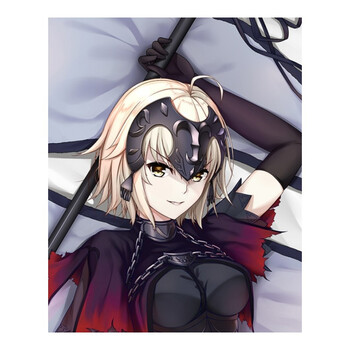 尚萌fgo贞德fate杰克阿福saber师匠玛修冲田总司动漫长条抱枕 黑贞德
