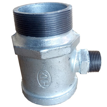 5寸丝 dn65*25镀锌管连接丝弯头消火栓内外三通消防 65消防三通25为外