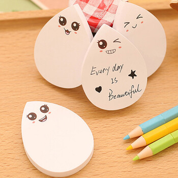 韩版便利贴可爱便签贴纸卡通n次贴小清新学生用简约记事本小本子 水滴