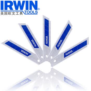 IRWIN 欧文 双金属美工刀片  割刀片 墙纸壁纸刀片 裁纸刀 手工刀片 18mm双金属 (5片装)