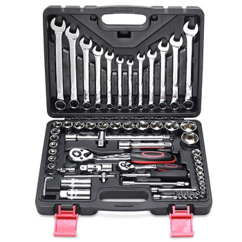 套筒扳手棘轮扳手套装汽修汽保工具套装组套汽车五金合组套工具箱 32