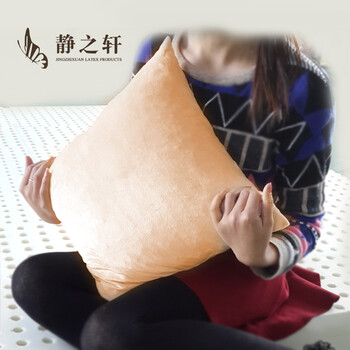 
                                        静之轩 天然乳胶抱枕 趴趴枕 午睡枕 沙发垫靠垫 小枕头 小抱枕                