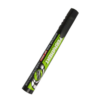 宝克物流彩色记号笔粗油性笔黑色红色蓝色大头笔可加墨水2903 黑色12