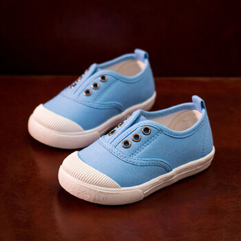 童鞋儿童布鞋男童女童帆布鞋中小童套脚单鞋休闲小白鞋宝宝软底学步鞋