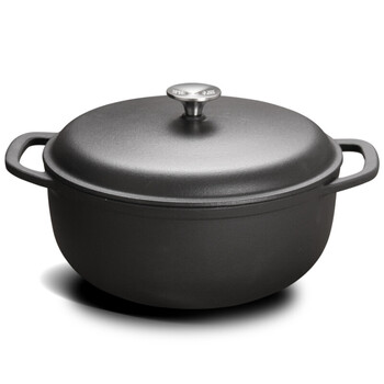 铸铁炖锅汤锅老式铁锅 手工加厚一体炖煲汤煲生铁锅28cm 28cm铸铁炖锅