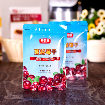 
                                        爱满屋AMW 烘焙原料 舒可曼北美蔓越莓干100g原装 天然果干整粒 面包曲奇饼干原料                