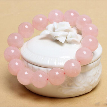 东颉 芙蓉石时尚单圈粉女款手串 10mm珠子