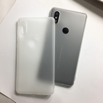 小米mix2s手机壳mix3超薄白色磨砂半透明简约大气全包硅胶防摔套 小米