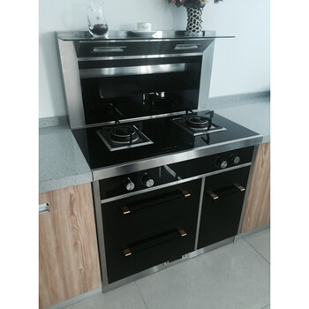 一体灶 集成灶质量好 90厘米2500 100厘米款玻璃面板 天然气