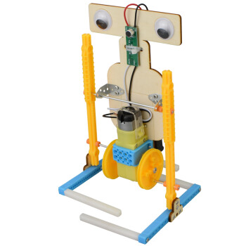 科技小製作小發明電動 自制聲控機器人 男孩手工製作材料作品