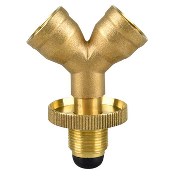 kedoety液化气煤气罐三通阀门煤气瓶一进二出三通铜配件转接头 煤气罐