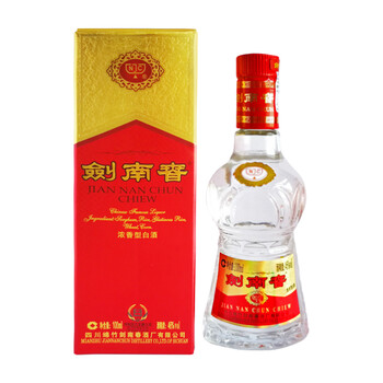 剑南春水晶剑46度单瓶装白酒100ml口感浓香型