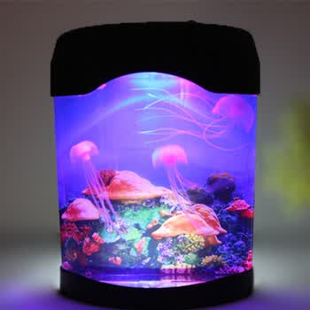 电子水母水族箱水母夜灯小夜灯 创意礼品生日礼物 送女友朋友 主图色
