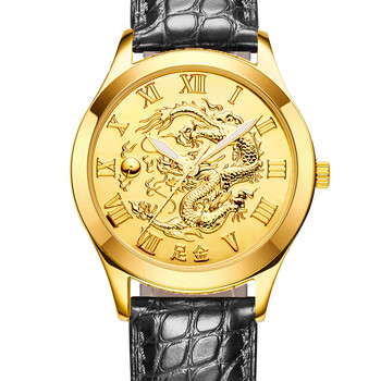 摩门特金表 黄金足金表盘男士全自动机械表薄