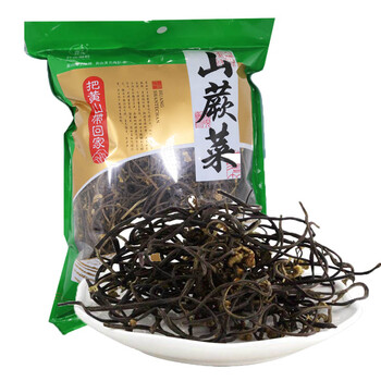 黄山山珍特产 野生蕨菜干 脱水蔬菜 蕨菜山货258g_ 6折现价27元