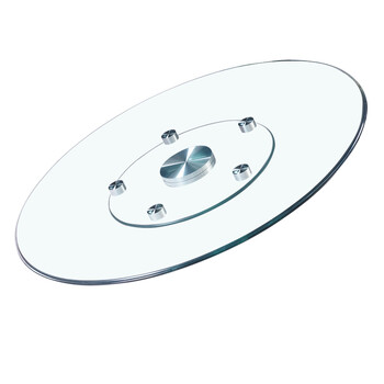 城市屋顶 转盘餐桌 钢化玻璃转盘家用大圆桌转盘圆台面辅助轮餐桌转盘
