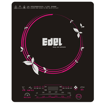 宜阁(edei)GF-2六档智能调温触屏大功率电磁炉锅2100w