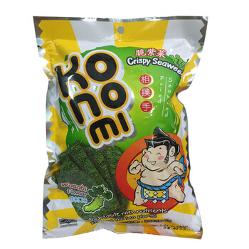 泰国进口 konomi \/相扑手紫菜脆海苔原味辣味芥