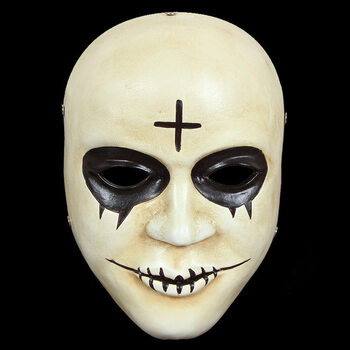 小丑面具暗黑骑士v字仇杀队男舞会抖音表演道具 人类十字架树脂面具