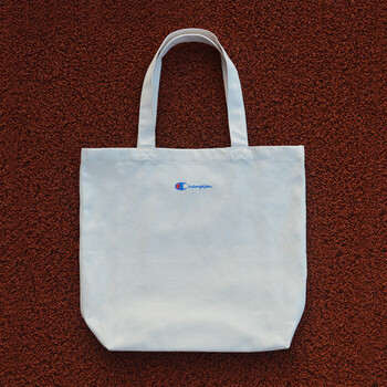 champion帆布袋女学生韩版原宿ulzzang日系文艺ins单肩布袋包 日系白