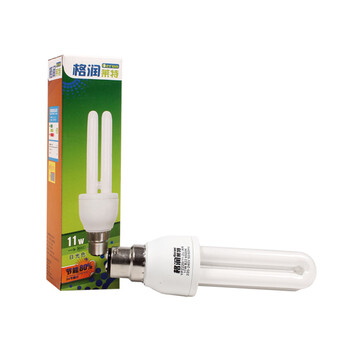
                                        格润莱特 2U型 11W节能灯B22卡口灯头 白光 家居办公室卧室超亮照明光源                