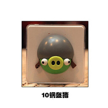 snblo汽车风口香水香膏 创意车内摆件 车载车用 愤怒小鸟 钢盔猪