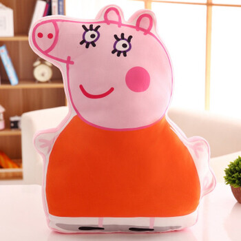 姐姐佩奇抱枕peiqi乔治恐龙公仔毛绒佩琪可爱儿童卡通小枕头 猪妈妈