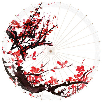 油纸伞 梅花系列 泸州油纸伞古典舞蹈伞 江南古风伞道具伞 白 梅花3