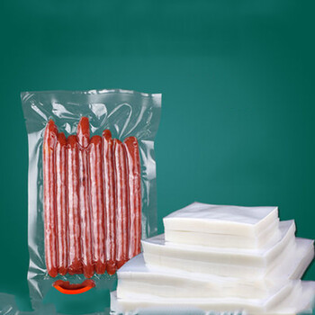 100个装透明光面食品真空袋商用抽真空平口塑料包装袋热封口塑封袋子