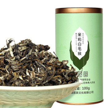 福建茉莉花茶2018新茶福州茉莉白毛猴茶叶高山春茶散罐装浓