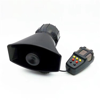 车钒 汽车摩托车无线警报器车载警笛喊话器鸣笛喇叭扬声器开道警笛多