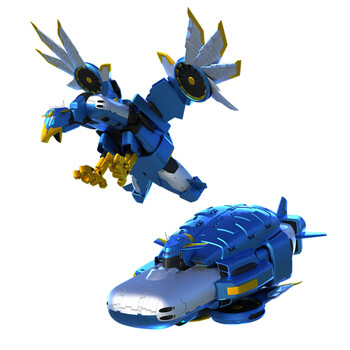 超人神兽金刚玩具五合体6合体男孩变形机器人 合金版-鲲鹏金刚【图片