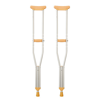 森凡 腋下拐杖防滑舒适 轻便伸缩腋下双拐助行助步器 残疾人老人拐杖